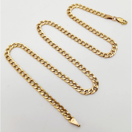 344 - A 42cms INTERLINK NECK CHAIN IN 9K GOLD .   4.8gms