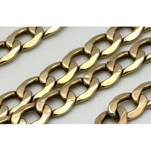 40 - A 9K GOLD INTERLINK NECK CHAIN .   5gms    46cms