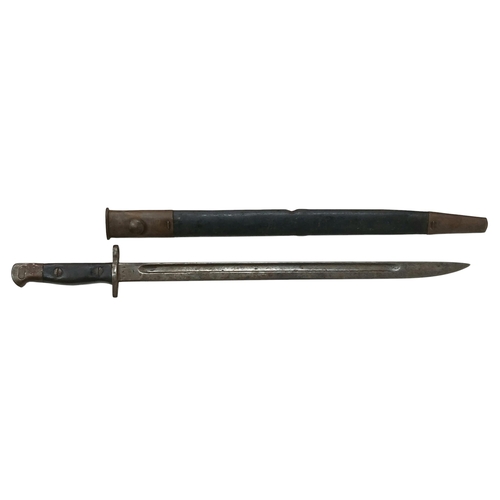 551 - A WW1 British 1907 Pattern Bayonet Dated 1915. Maker: Sanderson. Rare example as it has not been dri... 