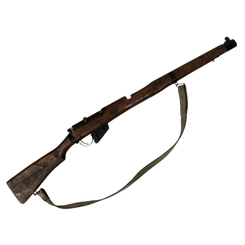 563 - A Vintage Lee Enfield Wooden Training Rifle with Carry Strap. 112cm Length. UK Mainland Shipping Onl... 