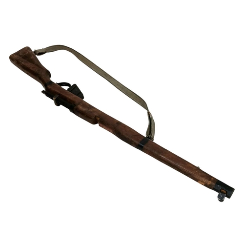 563 - A Vintage Lee Enfield Wooden Training Rifle with Carry Strap. 112cm Length. UK Mainland Shipping Onl... 