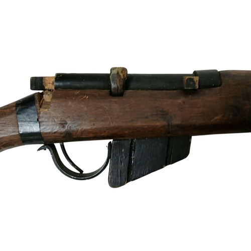 563 - A Vintage Lee Enfield Wooden Training Rifle with Carry Strap. 112cm Length. UK Mainland Shipping Onl... 