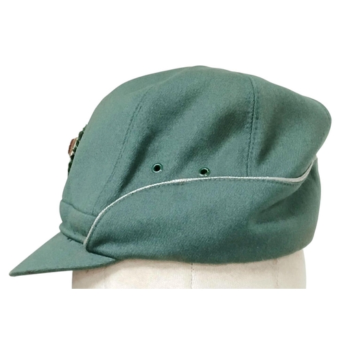 803 - A Circa 1950s Post War German Alpine Border Control Officers Cap. These are quite rare.