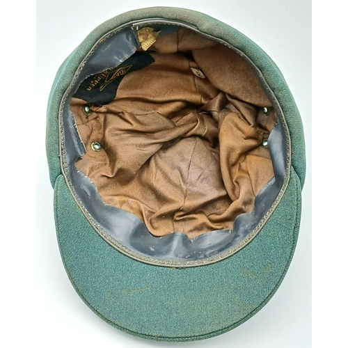 803 - A Circa 1950s Post War German Alpine Border Control Officers Cap. These are quite rare.