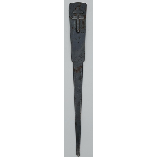 831 - A Free French Letter Opener Made From Recycled German Weapons. These were sold after the War to visi... 