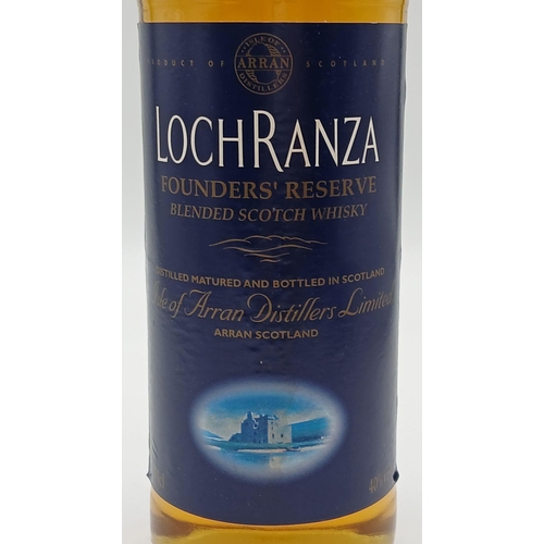 843 - A Vintage Bottle of LochRanza Founders Reserve Whisky from the Isle of Arran. 70cl Bottle. Sealed.