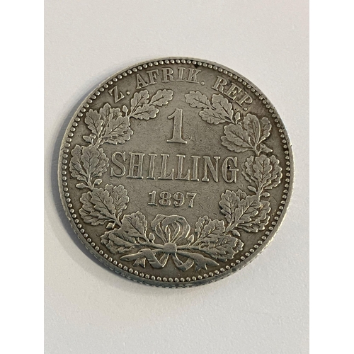 462 - 1897 SOUTH AFRICAN SHILLING. Fine condition. Please see pictures.