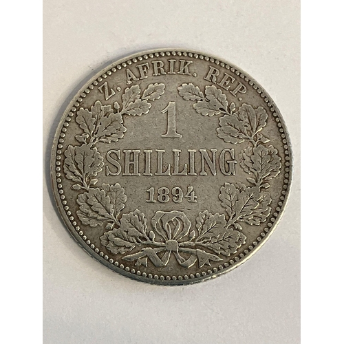 826 - 1894 SILVER SOUTH AFRICAN SHILLING. Very fine condition. Please see pictures.