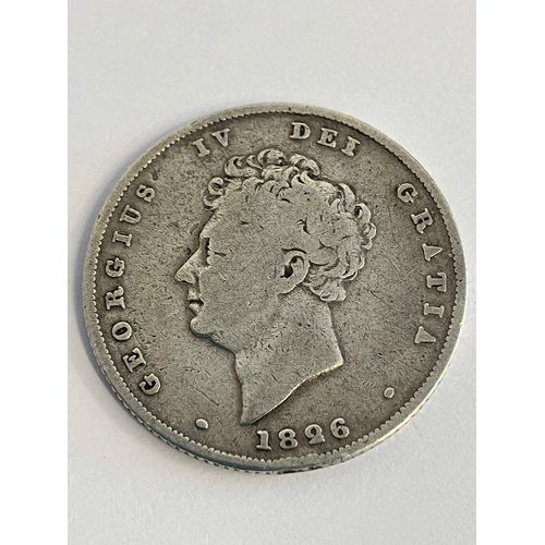 994 - 1826 GEORGE IV SILVER SHILLING. Condition fine/ very fine. Please see pictures.