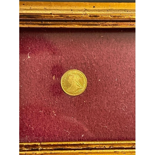 1541 - X2 small gold coins mounted