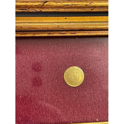 1541 - X2 small gold coins mounted