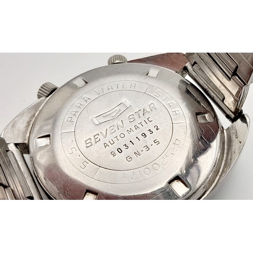 457 - A Rare Vintage Citizen Seven Star Deluxe Automatic Gents Watch. Stainless steel bracelet and case - ... 