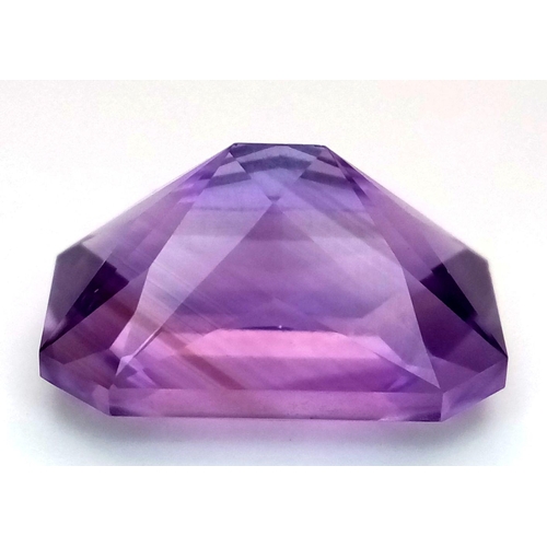 1185 - A 11.30ct Bolivian Amethyst Gemstone, in the Octagon Shape. Comes with GFCO Certificate.