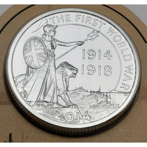 689 - A Royal Mint Fine Silver 2014 £20 Coin in Collaboration with the Imperial War Museum Marking the Cen... 