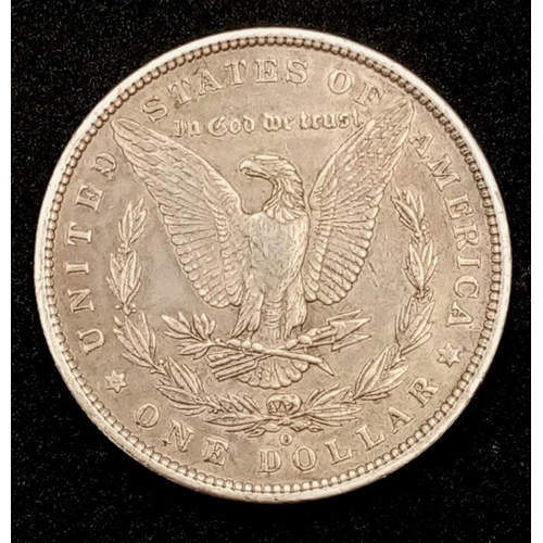 885 - An 1885 New Orleans Mint “Extremely Fine’ Condition Morgan Silver Dollar. Graded on the Sheldon Scal... 