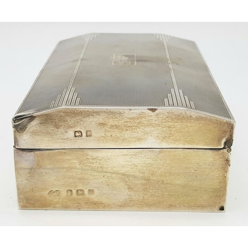 1262 - A Military Sterling Silver Cigarette Case with an Inscription - Capt. R.E. Speedy from G. Company R.... 