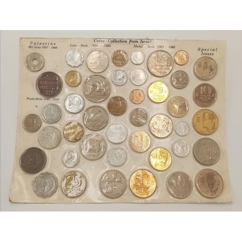 1416 - A Proof Coin Collection from Israel and Palestine. Dated 1927 - 1985.