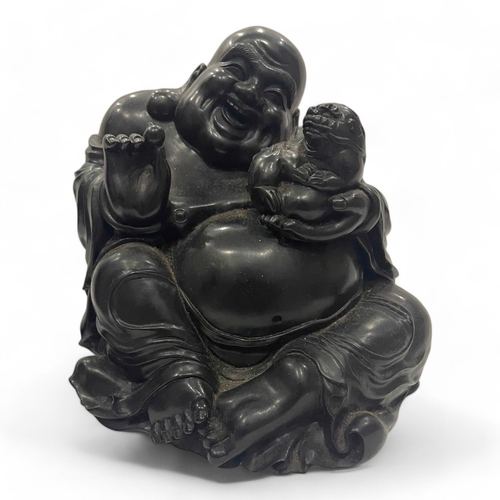 1936 - A rare and collectable Chinese Smiling Maitreya Buddha Sculpture, Hand-carved by skilled artisans fr... 