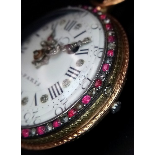 141 - A Possibly Unique Mid to late 18th Century Pocket Watch. Verge escapement. Made by the prestigious F... 