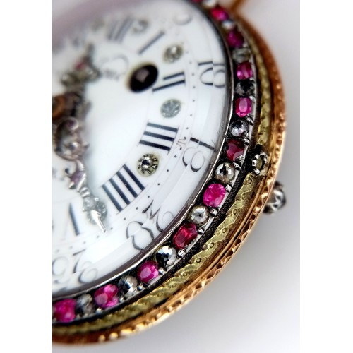 141 - A Possibly Unique Mid to late 18th Century Pocket Watch. Verge escapement. Made by the prestigious F... 