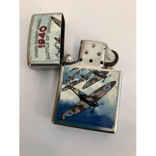 189 - Vintage ZIPPO ‘BATTLE OF BRITAIN’ LIGHTER.  Excellent condition. Please see pictures. UK Mainland Sh... 