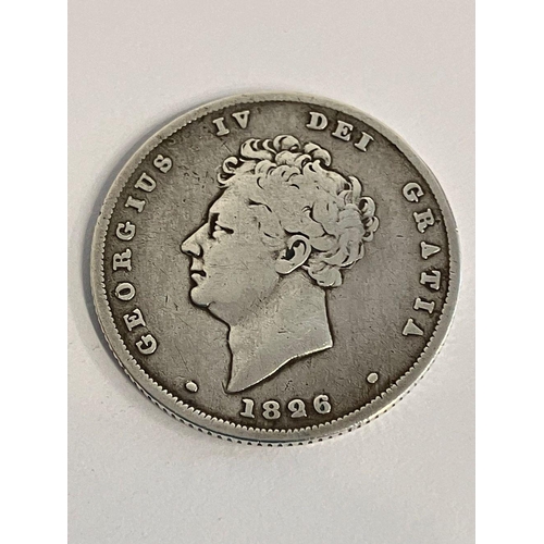 441 - 1826 GEORGE IV SILVER SHILLING. Fine /Very Fine Condition. Please see pictures.