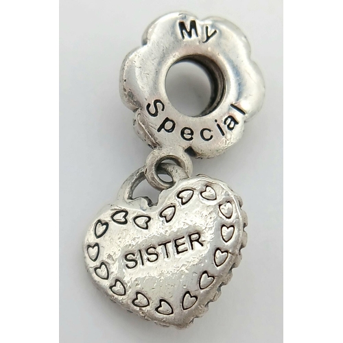 1238 - A PANDORA STERLING SILVER 