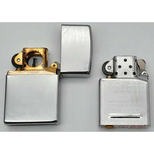 1516 - A Zippo Lighter Engraved with 'Infinite Love' and a Zippo Insert. UK MAINLAND SHIPPING ONLY!