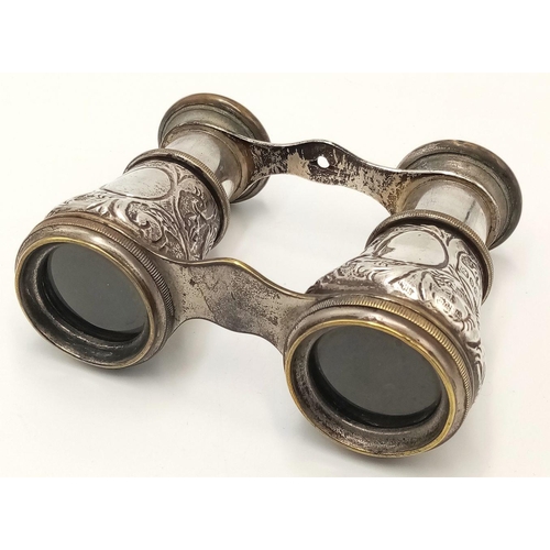 1711 - A SUPERB PAIR OF VICTORIAN NOVELTY BINOCULARS DATED 1892. MAKERS MARK OF HENRY CHARLES KERLY. HEAVY ... 