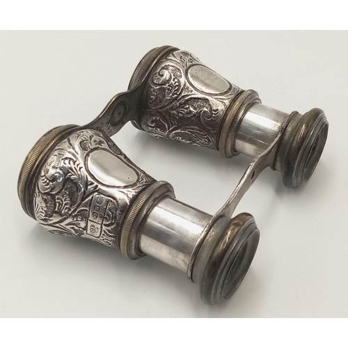 1711 - A SUPERB PAIR OF VICTORIAN NOVELTY BINOCULARS DATED 1892. MAKERS MARK OF HENRY CHARLES KERLY. HEAVY ... 