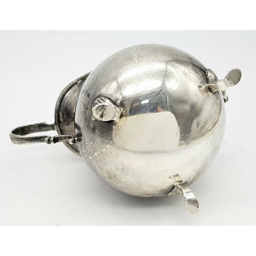 1783 - An antique sterling silver cream jug. Full Birmingham hallmarks, 1928. Total weight 111.4G. Height 7... 