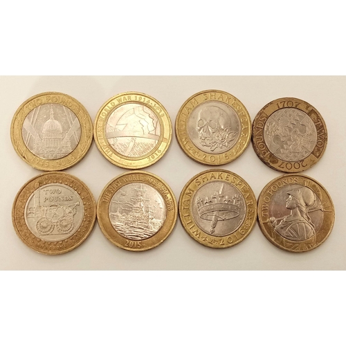 2173 - A Collection of 39 x £2 British Coins - Picture themed.