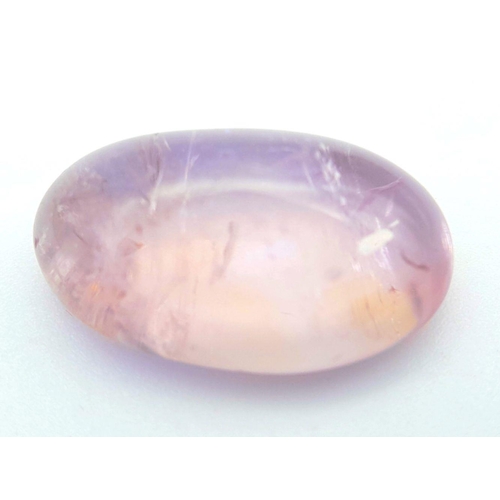955 - An 11.40ct Ametrine Cabochon - GLI Certified.