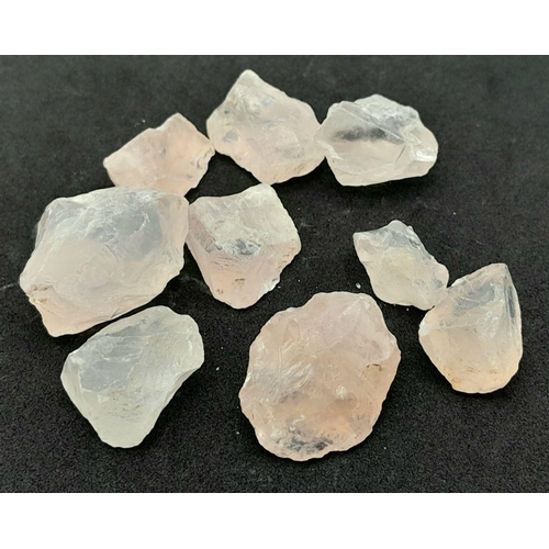 856 - A 277ctw Rough Rose Quartz Gemstones Lot.
