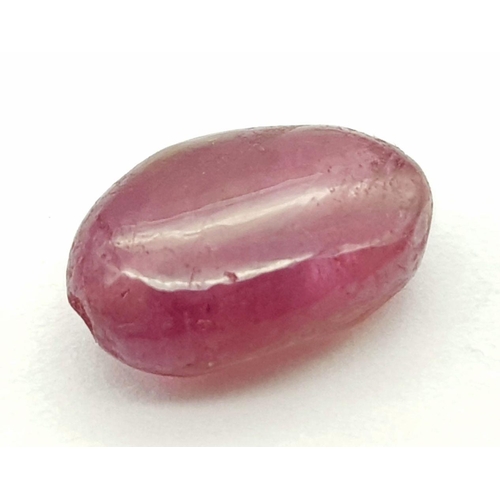 863 - A 3.8ct Natural African Ruby, in the the Oval Cabochon shape, Hue enhanced. Comes with the GLI certi... 