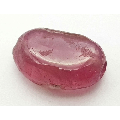 863 - A 3.8ct Natural African Ruby, in the the Oval Cabochon shape, Hue enhanced. Comes with the GLI certi... 