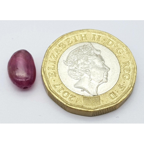 863 - A 3.8ct Natural African Ruby, in the the Oval Cabochon shape, Hue enhanced. Comes with the GLI certi... 