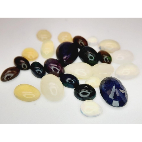 884 - A 4.82ct Multi Colour Fire Opal Gemstones Lot - GLI Certified