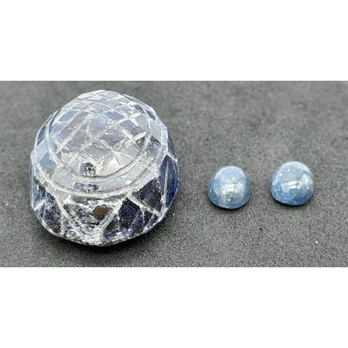 905 - Three Blue Sapphire Gemstones - GRS Lab Certified, to include (1) A 3.12ct Untreated Oval Blue Sapph... 