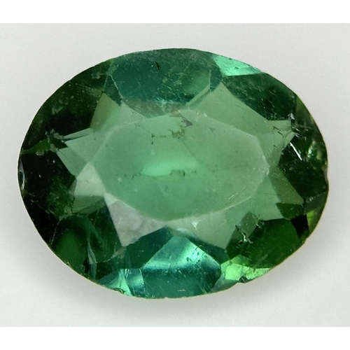 563 - A 1.76ct Oval Cut Tourmaline. Comes with EGL Certificate.