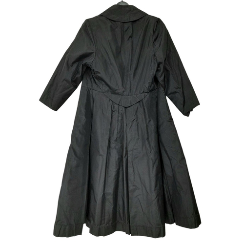 875 - A vintage office worker outfit consisting of black midi skirt, cream floaty blouse and a Matrix styl... 