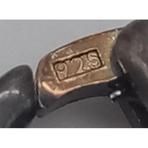 847 - A collection of vintage 925 silver CZ cluster heart jewellery include a pair of drop earrings, a pen... 