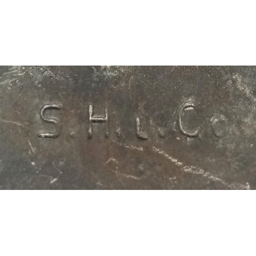 892 - A WW2 German Kriegsmarine Destroyer Badge. Maker S.H.u.Co. Sohni Heubach & Co. Complete with the int... 