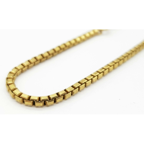 149 - A 9K GOLD VENETIAN LINK BRACELET.  5.5gms