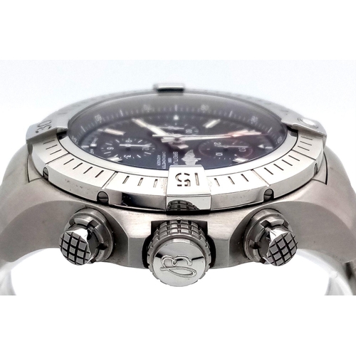 17 - A Breitling Super Avenger II Automatic Chronograph Gents Watch. Stainless steel bracelet and case - ... 