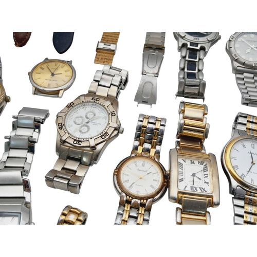 133 - A large selection of ladies and Gentleman’s WRISTWATCHES. Not working ,sold as spares and repairs Al... 