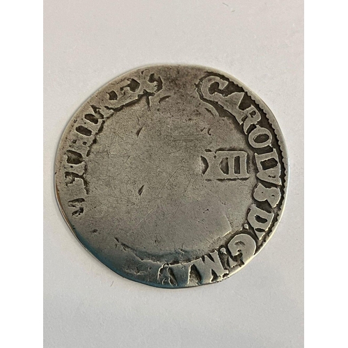 147 - CHARLES I (reigned 1625 to 1649) SILVER SHILLING.Tower Mint. Mostly Worn condition, Some aspects fai... 