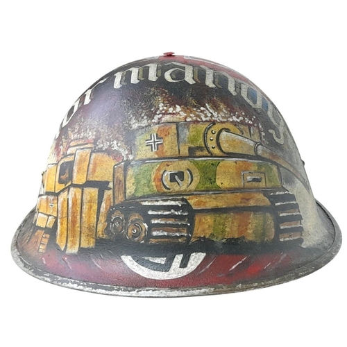 243 - A Genuine WW2 British MK III 1944 Pattern “Turtle” D-Day Helmet, that was found in Normandy, France ... 