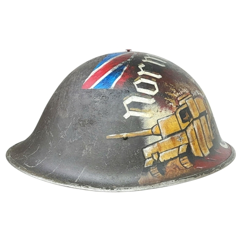 243 - A Genuine WW2 British MK III 1944 Pattern “Turtle” D-Day Helmet, that was found in Normandy, France ... 