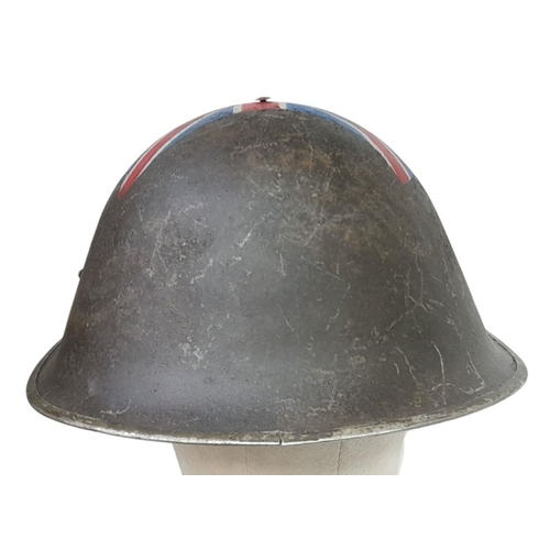 243 - A Genuine WW2 British MK III 1944 Pattern “Turtle” D-Day Helmet, that was found in Normandy, France ... 